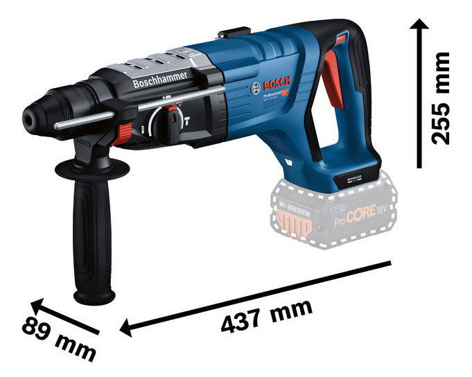 BOSCH-EW Akku-Bohrhammer 18V SDSplus Professional GBH 18V-28 D Beton= 28mm