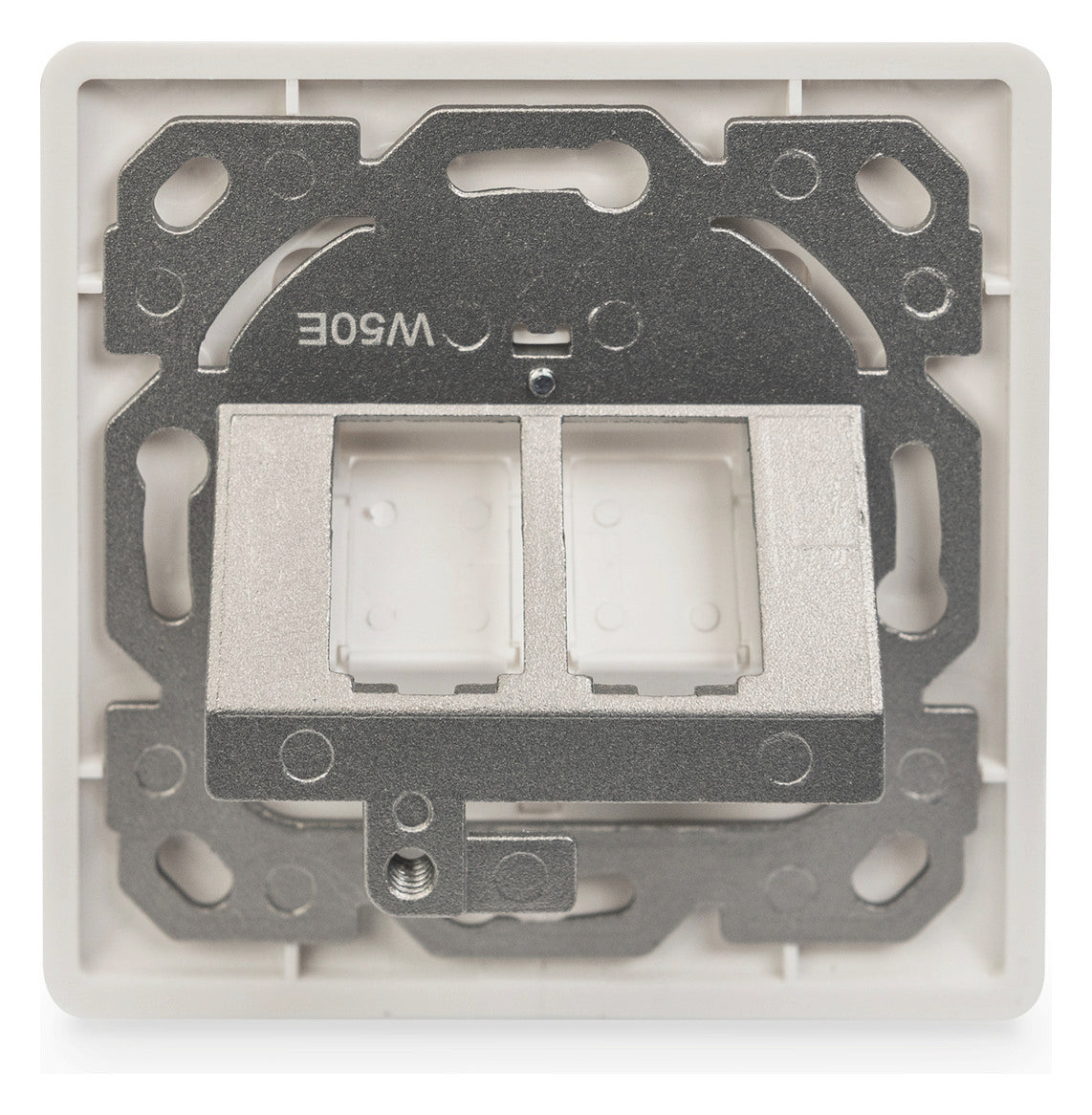 ASSMANN ELEKTRO Modulaufnahme 2xRJ45 ws DN-93801-1 m.Staubschutz