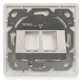 ASSMANN ELEKTRO Modulaufnahme 2xRJ45 ws DN-93801-1 m.Staubschutz