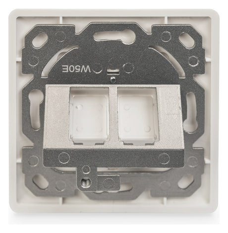 ASSMANN ELEKTRO Modulaufnahme 2xRJ45 ws DN-93801-1 m.Staubschutz