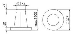 RIDI LED-Pendelleuchte 3LEDs 2700-6500K IRIS-PS 5000-8TW-DA 4680lm Konv sym