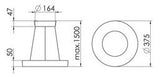RIDI LED-Pendelleuchte 3LEDs 2700-6500K IRIS-PS 5000-8TW-DA 4680lm Konv sym