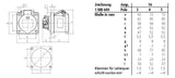 MENNEKES CEE-Anbausteckdose 5p 16A 6h 1405 400V/rt IP44 schraubl.Kl ger Kst