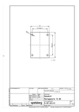 SPELSBERG Montageplatte Verteiler Kst TG MPS-88 unbeh 73x73mm Lochung