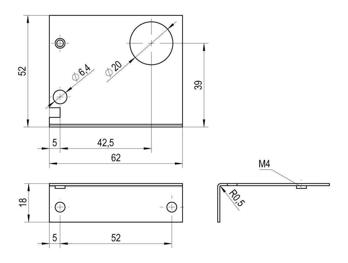 Alre-It Wandhalter inkl. Befestigungsmateri JZ-20-1 | E6130144
