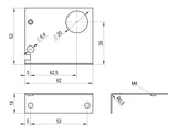 Alre-It Wandhalter inkl. Befestigungsmateri JZ-20-1 | E6130144