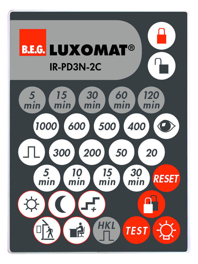 BEG Handsender gr/rt Zubehör IR-PD3N-2C