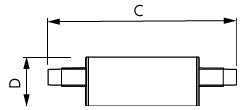 PHILIPS-LM LED-Röhrenlampe R7s 7W 3000K CorePro LEDlinear ND 7-60W R7S 78mm ws
