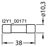 SIEMENS Keramiksicherung T 6A 500V AC 3NW8001-1 10x38mm