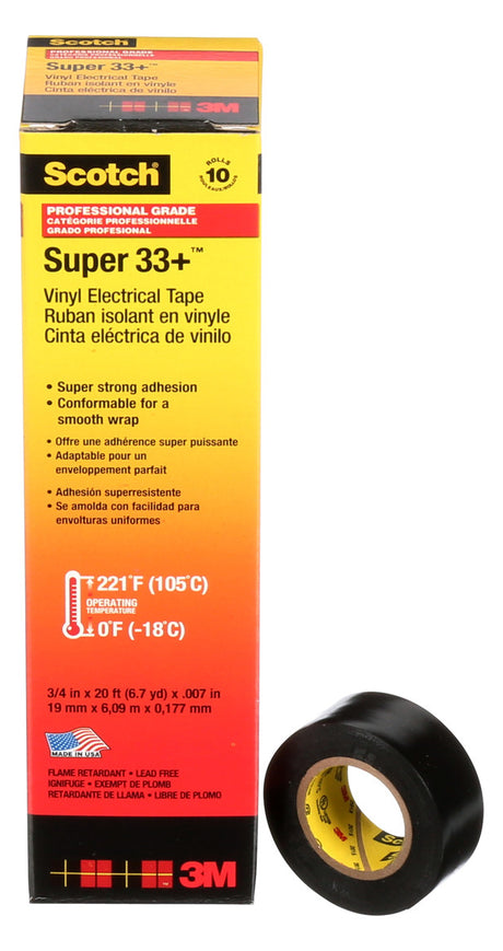 3M/SCOTCH Isolierband schwarz 19x6 10-6108-3380-0 SCOTCHSUPER33+