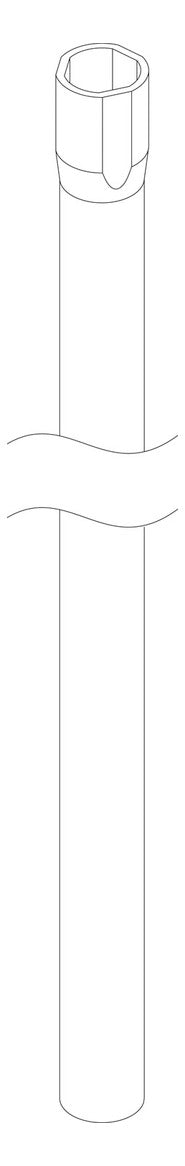 BOSCH Ersatzteil TTNR: 87182238420 Rohr-Tauchrohr 75L, Länge: 721mm