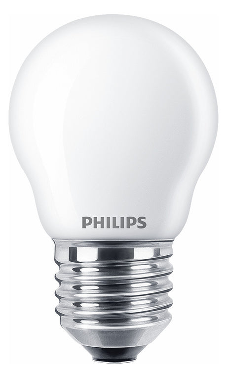 PHILIPS-LM LED-Kugellampe FM E27 P45 ws CorePro LEDLusterND6.5-60W P45 E278 6,5W