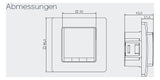 EBERLE Raumthermostat 230V 10A Schließer FIT 3 R / weiß IP30 m.Display