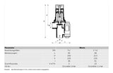 Honeywell Differenzdruck-Überströmventil, 16 bar Anschluss Innengew. DN 11/4, Typ DU146M | DU146M-11/4A