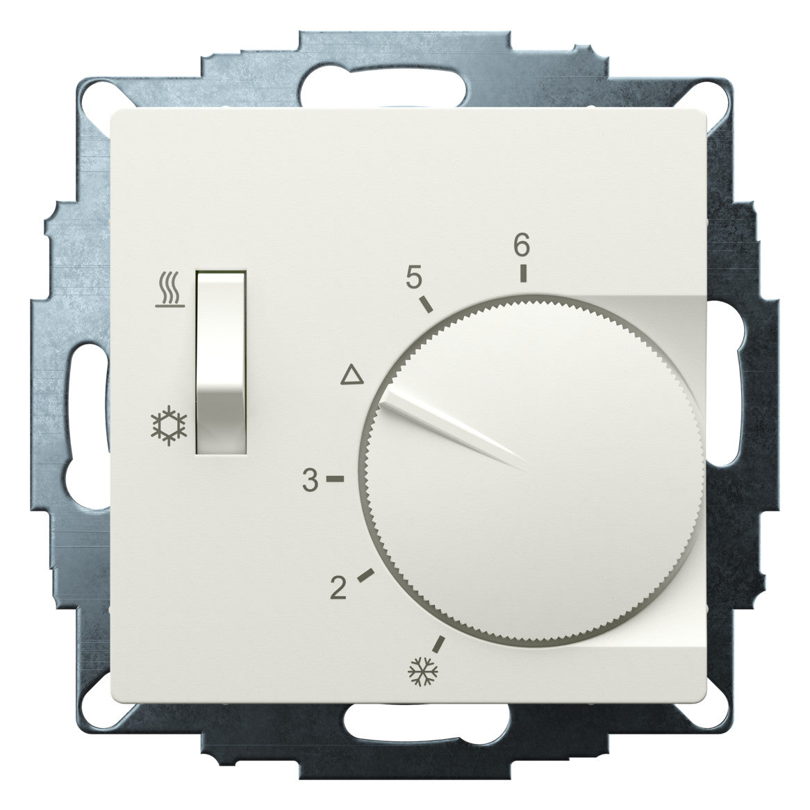 EBERLE Raumthermostat 230V 10A Wechsler UTE 1770-RAL9010-M-55 IP20 Bimetall