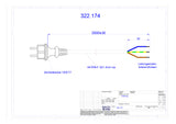 BACHMANN Netzanschlussleitung 2m 16A sw 322.174 3x1,5qmm IP20 Aderendh 0-70°C