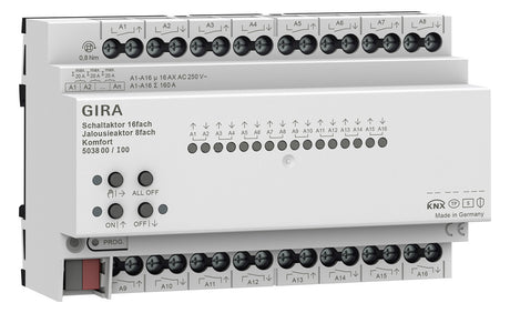 GIRA Kombi I/O Gerät KNX REG 16Ausg LED 503800 Handbedien