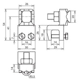 DEHN SE Anschlussklemme  7-10mm 1-12mm AK 7.10 KSV KBF1 12 TGTZN Guss f/vz