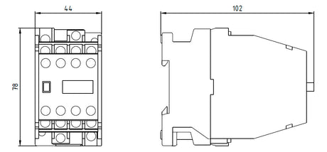 SIEMENS Hilfsschütz AC 4S/Hilf 4Ö/Hilf 3TH4244-0AK6 110V/50Hz 120V/60Hz 6A