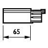 PHILIPS-LICHT End-Einspeisung ws 5p rechts ZRS750 EPSL WH (XTS12-3+41-3)
