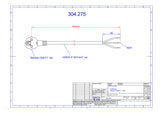 BACHMANN Netzanschlussleitung 3m 3x1qmm 304.275 16A ws IP20 Aderendh 0-70°C PVC