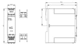 SIEMENS Thermistorrelais 1f 2W abn.Klemm 3RN2011-1BA30 ext.Reset