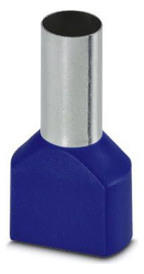 PHOENIX ZW-Aderendhülse 16qmm 31mm isol AI-TWIN 2X16 -16 BU kurzschl.fest PP bl