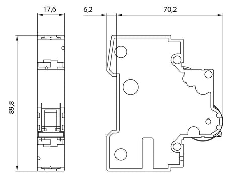 SIEMENS Leitungsschutzschalter UC C 10A 5SY7110-7 1p 400V 1TE 50Hz IP20