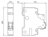 SIEMENS Leitungsschutzschalter UC B 16A 5SY7116-6 1p 400V 1TE 50Hz IP20