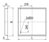 RIDI LED-Deckeneinbauleuchte 32W 4000K EBRE-LED 418/5200-840 OSD 4196lm ws