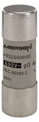 MERSEN Keramiksicherung MT 63A 690V AC FR22GG69V63 22x58mm