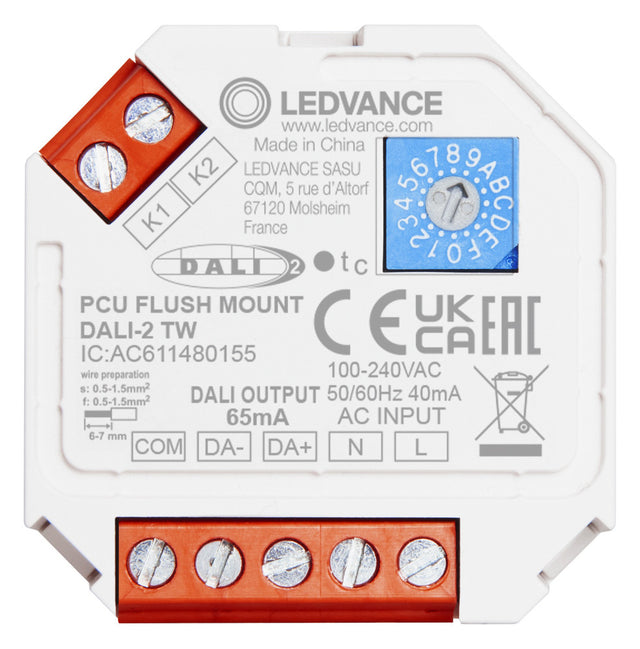 LEDVANCE Steuergerät 2,5W IP20 PUSH CONTROL UNIT FLUSH MOUNT DALI-