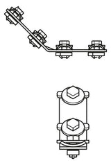 WALRAVEN Verbinder RapidRail lang / lang 4 Schiebemuttern ev-f.RapidRail- 135Grad