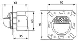 BEG Bewegungsmelder 0-180° UP ws BWM Indoor 180-R-11-48V-3A ohne Rahmen IP20