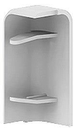 GGK Endstück SL-K 50mm li rws RAL9010 SL 20x50-ES links