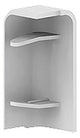 GGK Endstück SL-K 50mm li rws RAL9010 SL 20x50-ES links