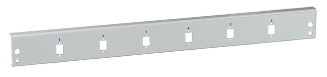Frontblende 6 x SC Simplex/E2000® Simplex/MTRJ/LC Duplex, grau Stück