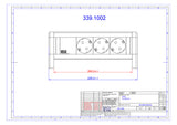 BACHMANN Steckdosenleiste 3f sw 35° IP20 DESK 339.1002