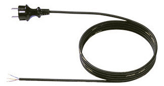 BACHMANN Netzanschlussleitung 2m 3x1qmm 320.174 16A sw IP20 Aderendh 0-70°C