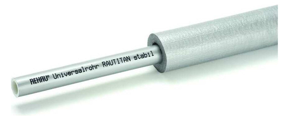 Rehau Universalrohr RAUTITAN stabil 16,2 x 2,6 in runder Dämm. 26mm, Bd. 25m | 11315781025
