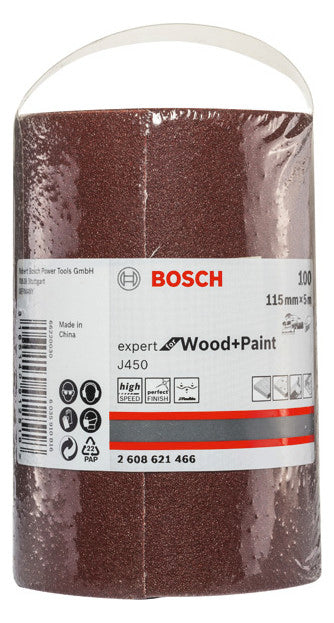 BOSCH-EW Schleifpapier K120 Papier 2608621467 5000x115mm