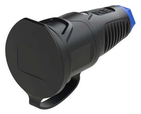 PC ELECTRIC Schutzkontaktkupplung Gummi IP54 ger sw 2521-sb