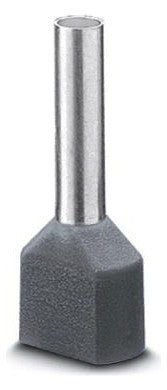 PHOENIX ZW-Aderendhülse 2,5qmm 10mm isol AI-TWIN 2X 2,5 -10 GY kurzschl.fest PP