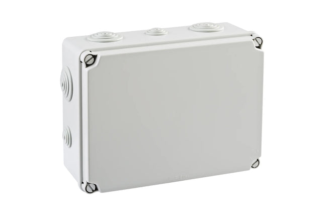 Abzweigdose IP65, H=197 B=260 T=100, 6xM40 4xM25 Halogenfrei