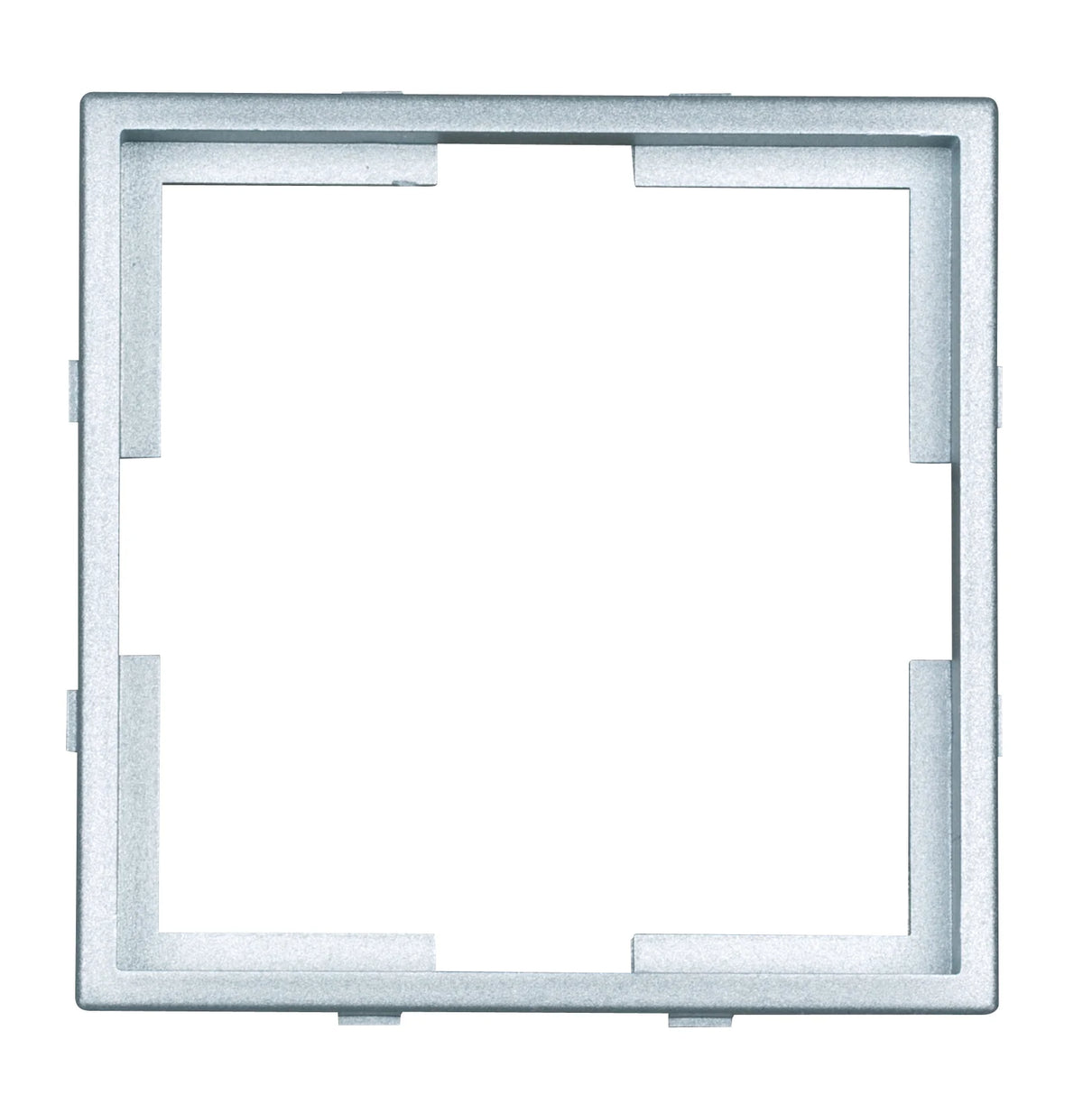 Adapterrahmen 55x55 mm zu 50x50mm, Silber,  1 VE = 5 Stück (10er-Pack)