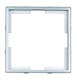 Adapterrahmen 55x55 mm zu 50x50mm, Silber,  1 VE = 5 Stück (10er-Pack)