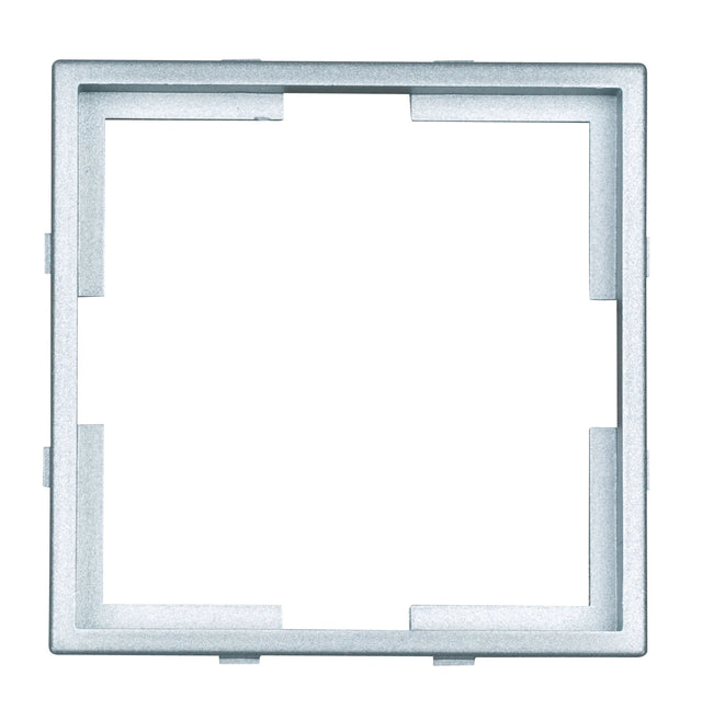 Adapterrahmen 55x55 mm zu 50x50mm, Silber,  1 VE = 5 Stück (10er-Pack)