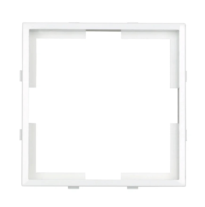 Adapterrahmen 55x55 mm zu 50x50mm, weiß, 1 VE = 5 Stück (10er-Pack)