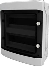 AP-Wohnungsverteiler 2-reihig, 24TE, IP65, transparente Tür