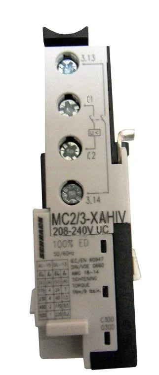Arbeitsstromauslöser 230VAC/DC + 1 Hilfskontakt zu MC2/3